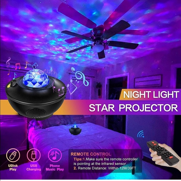 Star, galaxy and night light projector - Picture 2 of 5
